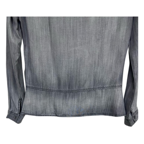 Cloth and Stone for Anthropology Stone Grey Long Sleeve Top Size S - Picture 6 of 10